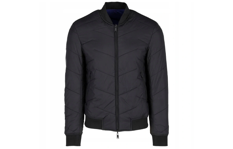 Emporio Armani Black Reversible Quilted Jacket 6Z1B96-1NUMZ-0999