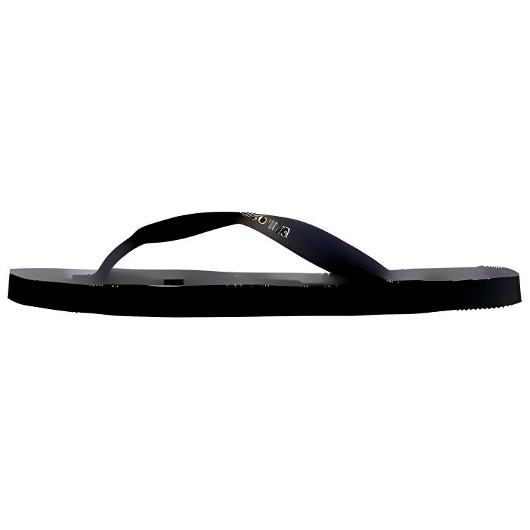 EMPORIO ARMANI Black Rubber Slide Sandals Fashion Flip Flops XVQS01XN1221R625