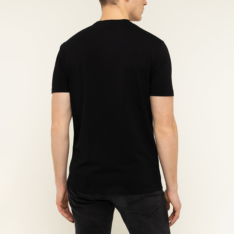 Details for エンポリオアルマーニ 黒 ショートスリーブ Tシャツ クリエイティブレタープリント 3H1TA5-1J0AZ-0999
