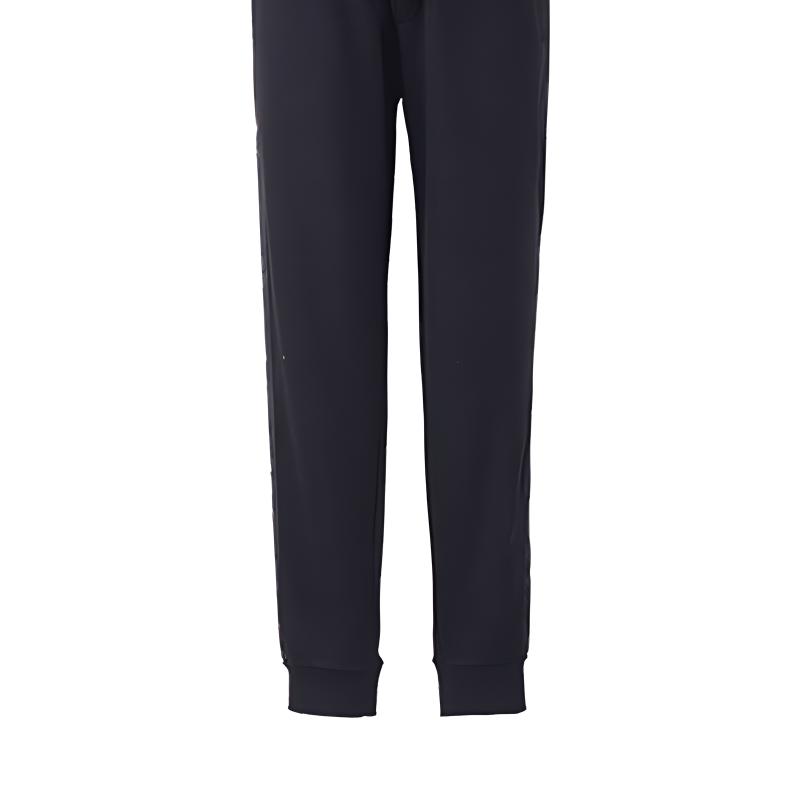 Cheap EMPORIO ARMANI Black Side Logo Casual Sweatpants 3H1P81-1J07Z-0999