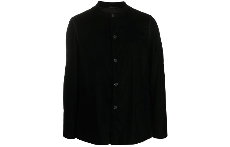 Emporio Armani Black Single-Breasted Minimalist Jacket 0SGGG0EO-T01C0