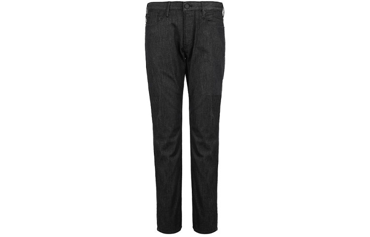 EMPORIO ARMANI Black Slim Fit Jeans with Logo and Side Pockets. 8N1J06-1D85Z-0005