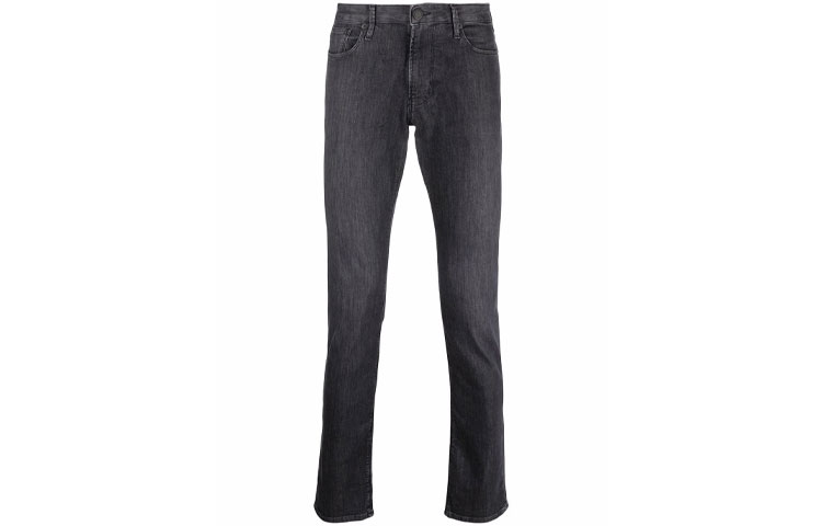 Emporio Armani Black Slim Fit Jeans with Logo Design. 8N1J06-1D85Z-0006