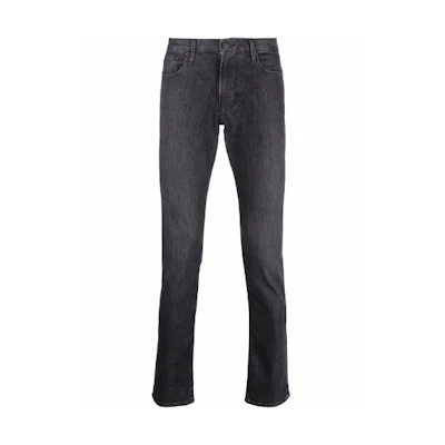 Emporio Armani Black Slim Fit Jeans with Logo Design. 8N1J06-1D85Z-0006