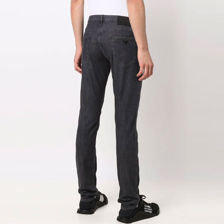 Emporio Armani Black Slim Fit Jeans with Logo Design. 8N1J06-1D85Z-0006 圖 6