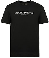 EMPORIO ARMANI Black Slim Fit Logo Print T-Shirt 8N1T61-1J00Z-0999 EMPORIO ARMANI Black Slim Fit Logo Print T-Shirt 8N1T61-1J00Z-0999