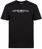 Order EMPORIO ARMANI Kaos Hitam Slim Fit dengan Logo Print 8N1T61-1J00Z-0999