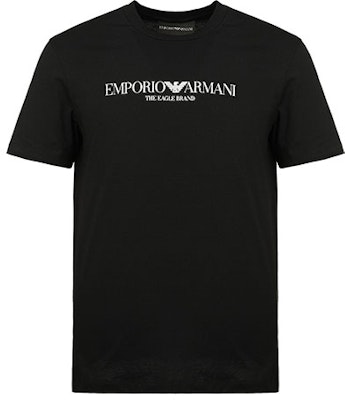 エンポリオアルマーニ ブラック スリムフィット ロゴプリント Tシャツ 8N1T61-1J00Z-0999 Order エンポリオアルマーニ ブラック スリムフィット ロゴプリント Tシャツ 8N1T61-1J00Z-0999
