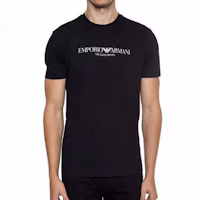Purchase EMPORIO ARMANI Kaos Hitam Slim Fit dengan Logo Print 8N1T61-1J00Z-0999