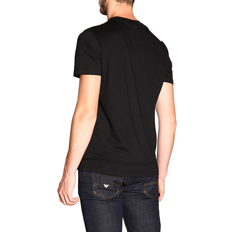 Details for エンポリオアルマーニ ブラック スリムフィット ロゴプリント Tシャツ 8N1T61-1J00Z-0999