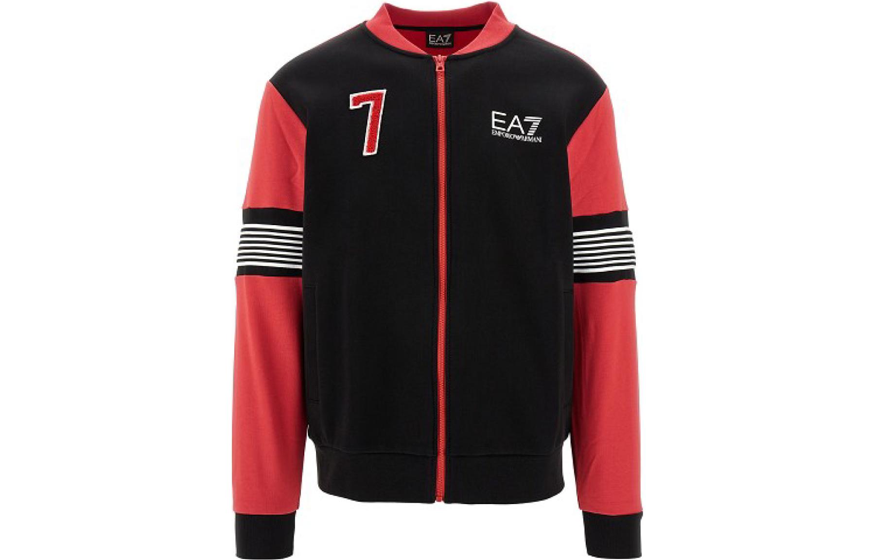 Emporio Armani Black Slim Fit Long-Sleeve Sweatshirt with Logo Design 6RPM57-PJ07Z-1200