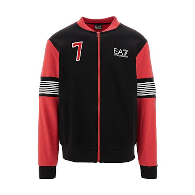 Emporio Armani Black Slim Fit Long-Sleeve Sweatshirt with Logo Design 6RPM57-PJ07Z-1200