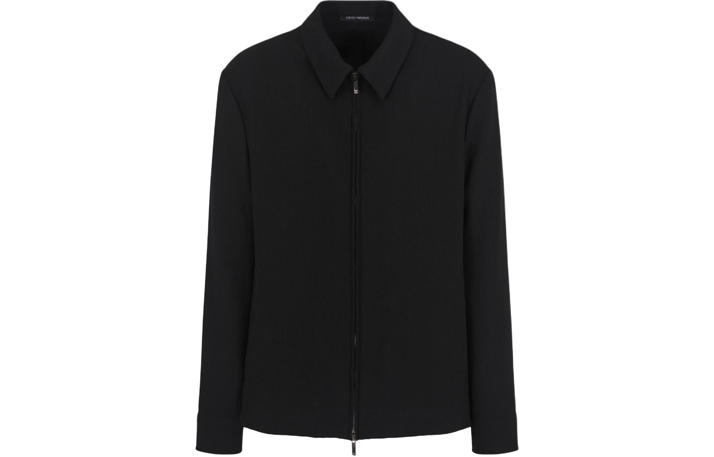 Emporio Armani Black Slim Fit Zip-Up Jacket 2024/01 E31G16-F1433-1999