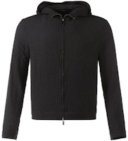 Emporio Armani Black Slim Hoodie Jacket B1R410-B1306-999 Emporio Armani Black Slim Hoodie Jacket B1R410-B1306-999