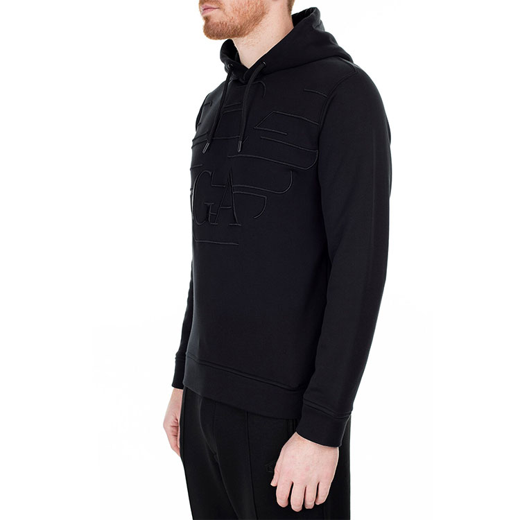 Emporio Armani Black Solid Color Casual Hoodie 6G1MP5-1JJUZ-F023 圖 5