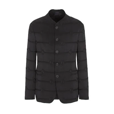 Emporio Armani Black Solid Color Stand Collar Long Sleeve Jacket 2WGGG0VRT-03UM1-UC99