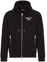 Emporio Armani Black Solid Color Zip-Up Sweatshirt Long Sleeve 3G1M91-1JSQZ-0999 Emporio Armani Black Solid Color Zip-Up Sweatshirt Long Sleeve 3G1M91-1JSQZ-0999