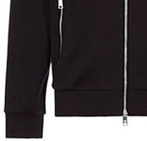 Sizing Emporio Armani 黑色純色長袖拉鍊運動衫 3G1M91-1JSQZ-0999