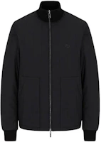 Emporio Armani Black Solid High-Neck Zip-Up Jacket 8N1BQ41-NZDZ1-0999 Emporio Armani Black Solid High-Neck Zip-Up Jacket 8N1BQ41-NZDZ1-0999