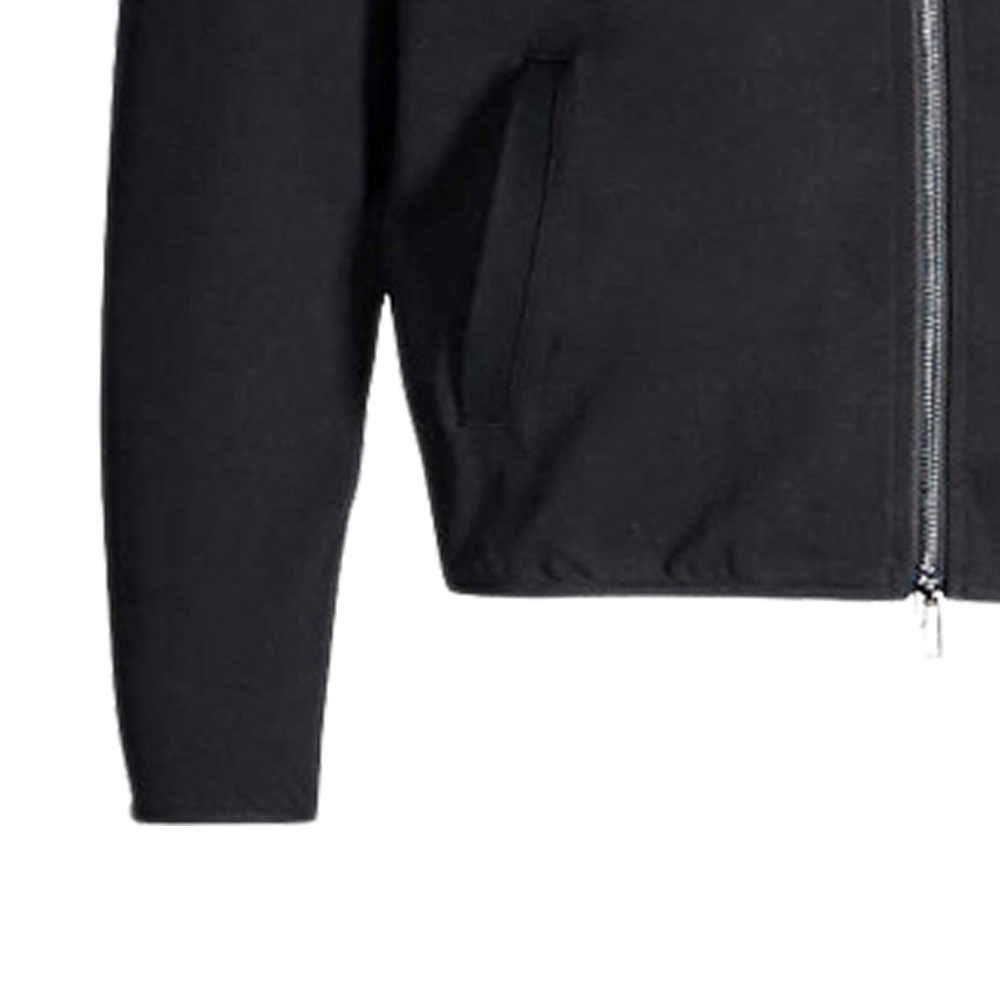 Emporio Armani Black Solid Hoodie Zip-Up Casual Jacket 8N1BN2-JBTZ-0999 圖 7