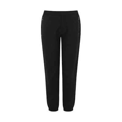 Emporio Armani Black Solid Jogger Knit Casual Track Pants. 6H1PL5-1NFCZ-0999