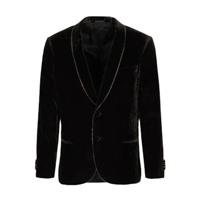 Emporio Armani Black Solid Long-Sleeve Buttoned Collar Jacket 2SGGG0WET-03Q61-U63N