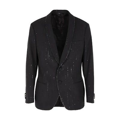Emporio Armani Black Solid Long-Sleeve Jacket 3WGGG146T-03XZ1-FC99