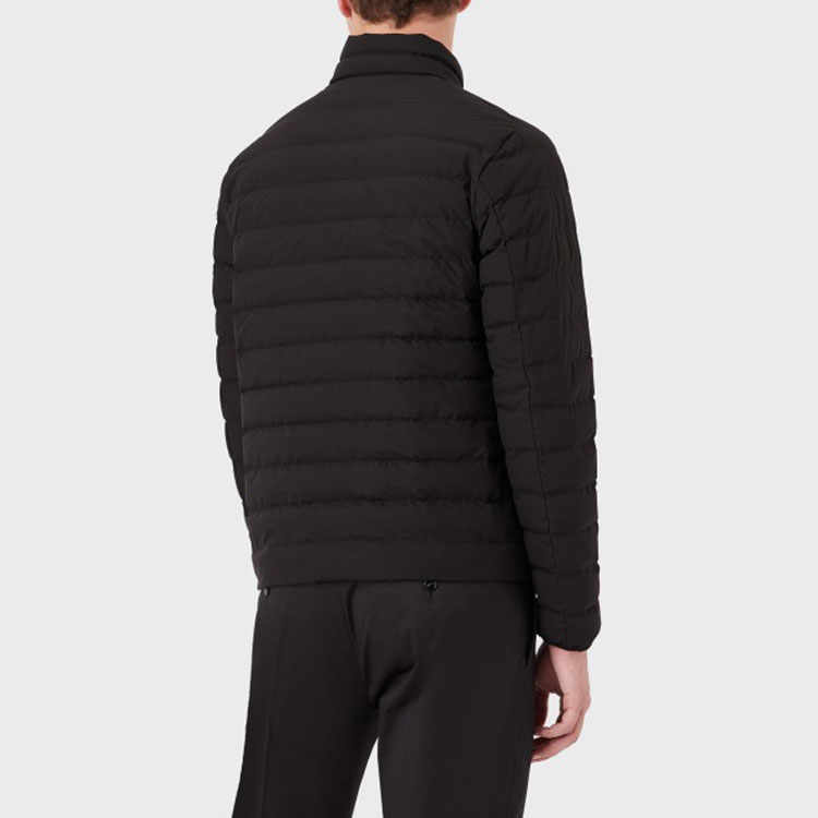 Details for エンポリオアルマーニ ブラック スタンドカラー付きダウンジップアップジャケット 8N1BQ2-1NLRZ-999