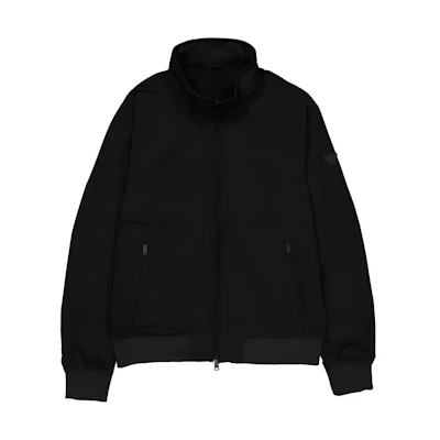 Emporio Armani Black Solid Zip-Up Jacket with Stand Collar 8N1B53-1NKRZ-0999