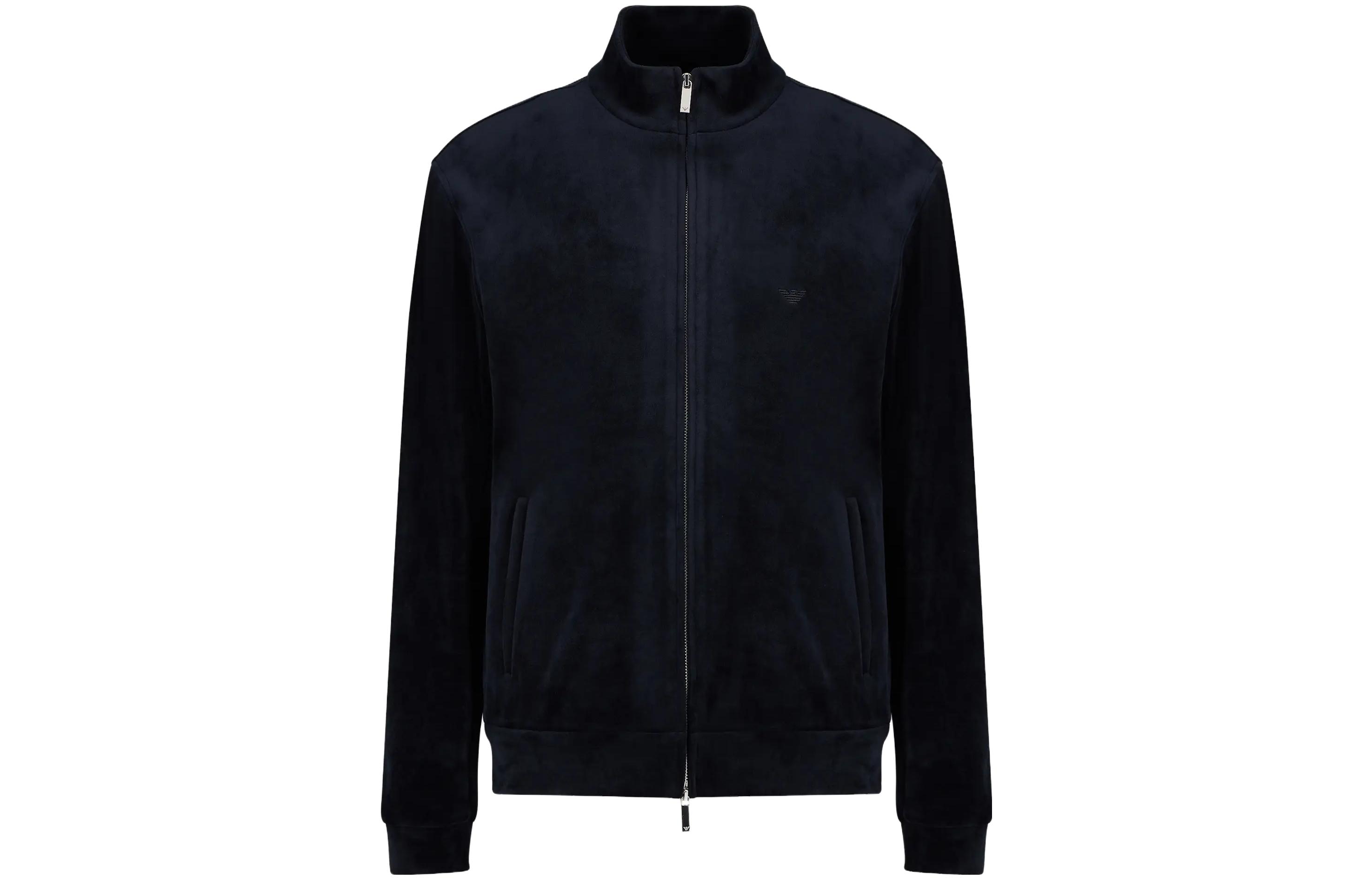 Emporio Armani Black Solid Zip Casual Jacket 6R1B7P-1JA8Z-0999