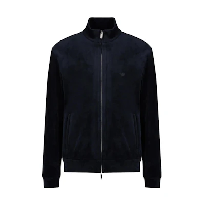 Emporio Armani Black Solid Zip Casual Jacket 6R1B7P-1JA8Z-0999