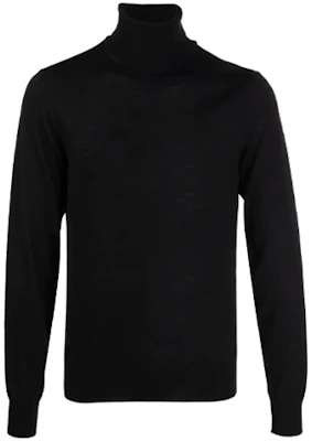 EMPORIO ARMANI Black Turtleneck Knitted Pullover Sweater FW21. 8N1M43-1M67Z-0999 Order EMPORIO ARMANI Black Turtleneck Knitted Pullover Sweater FW21. 8N1M43-1M67Z-0999