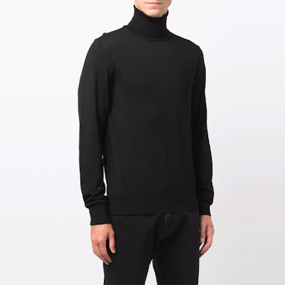 EMPORIO ARMANI Black Turtleneck Knitted Pullover Sweater FW21. 8N1M43-1M67Z-0999 Shop EMPORIO ARMANI Black Turtleneck Knitted Pullover Sweater FW21. 8N1M43-1M67Z-0999