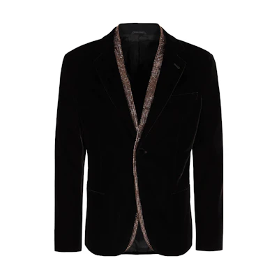 Emporio Armani Black V-Neck Long-Sleeve Jacket 2SGGG0WFT-00251-U8WL