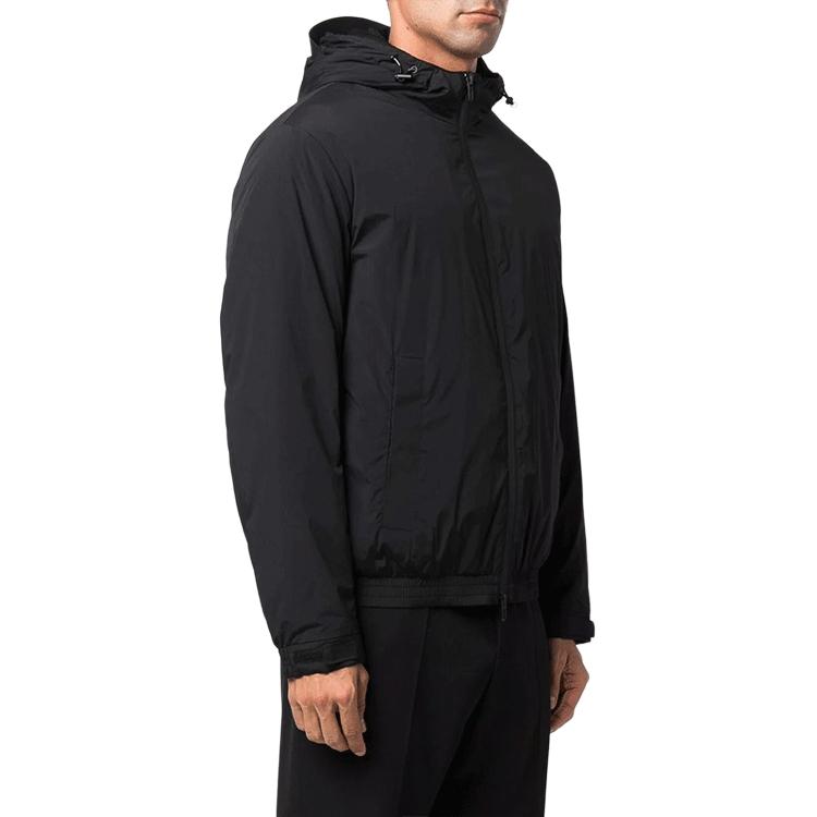 Emporio Armani Black Zip-Up Hooded Casual Jacket Long Sleeve 6K1BC6-1NQKZ-0999 圖 5