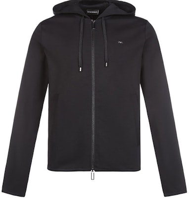 Emporio Armani 黑色拉链连帽衫 8N1BN2-1JBTZ-0999 Order Emporio Armani 黑色拉链连帽衫 8N1BN2-1JBTZ-0999