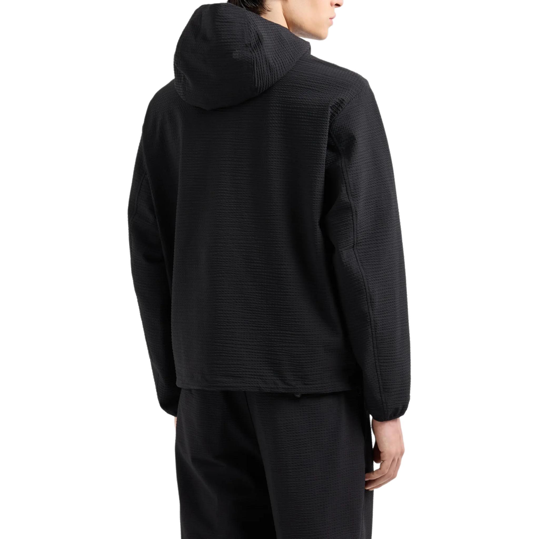 Emporio Armani Black Zip-Up Hoodie Jacket FW24 6D1B61-1NSCZ-0999 圖 5