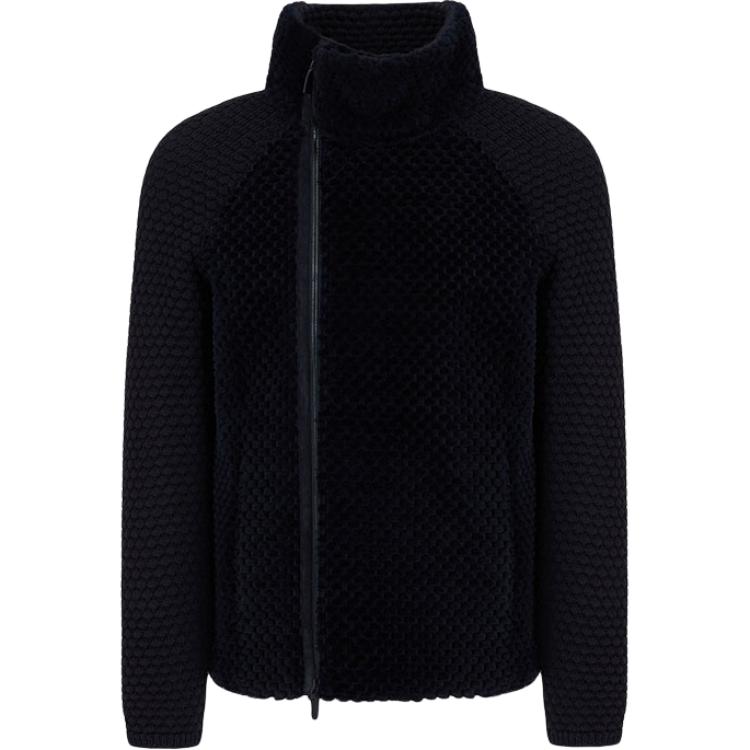 Emporio Armani Black Zip-Up Turtleneck Jacket B1R46P-B1P48-1922