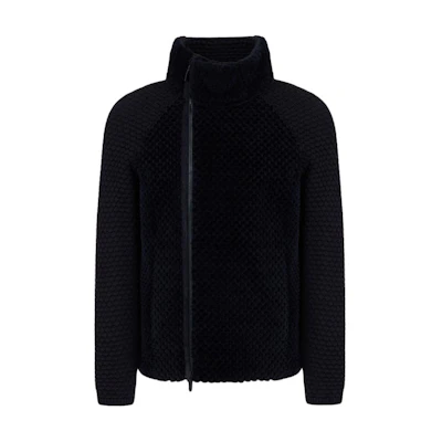 Emporio Armani Black Zip-Up Turtleneck Jacket B1R46P-B1P48-1922