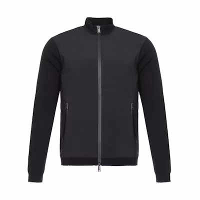 Emporio Armani Black Zipped Long-Sleeve Jacket 6Z1BT1-1MB1Z-0999