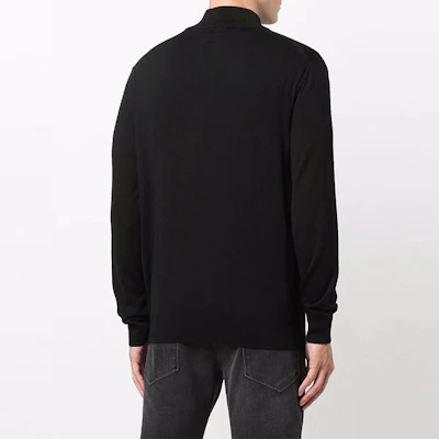 EMPORIO ARMANI 黑色拉链针织开衫毛衣 FW21 经典简约设计. 8N1MUZ1-MJXZ-0999 Details for EMPORIO ARMANI 黑色拉链针织开衫毛衣 FW21 经典简约设计. 8N1MUZ1-MJXZ-0999