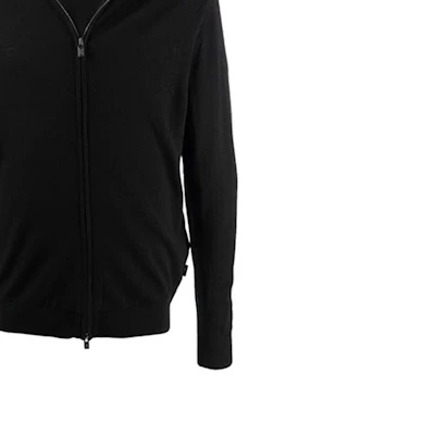 EMPORIO ARMANI 黑色拉链针织开衫毛衣 FW21 经典简约设计. 8N1MUZ1-MJXZ-0999 Cheap EMPORIO ARMANI 黑色拉链针织开衫毛衣 FW21 经典简约设计. 8N1MUZ1-MJXZ-0999