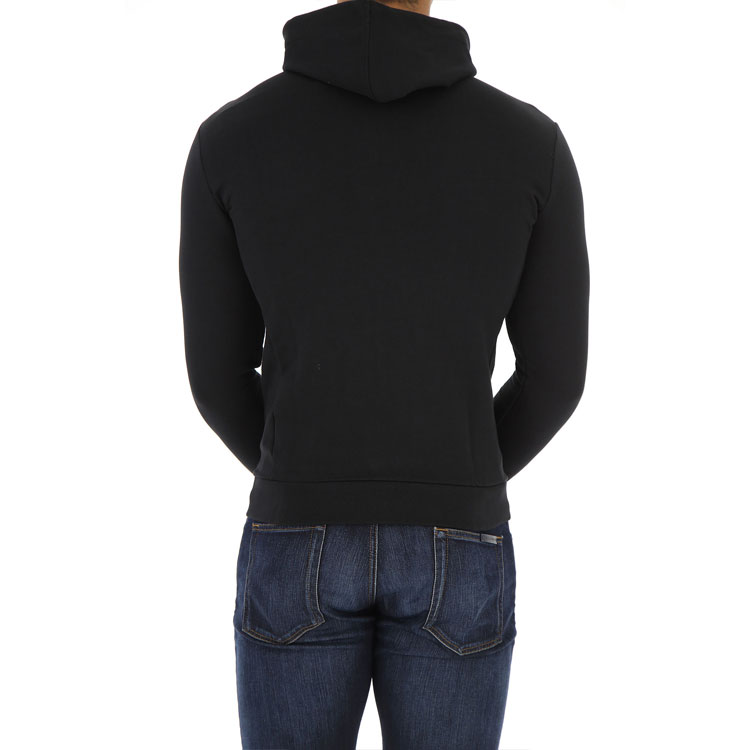 Emporio Armani Black Zipper Sweatshirt with Embroidered Logo 8N1M15-1J07Z-0999 圖 5