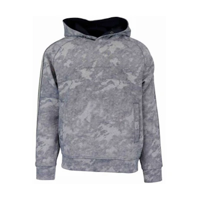 Emporio Armani Bleach Effect Hoodie Long Sleeve Blue 6H1MA5-1JDUZ-F942