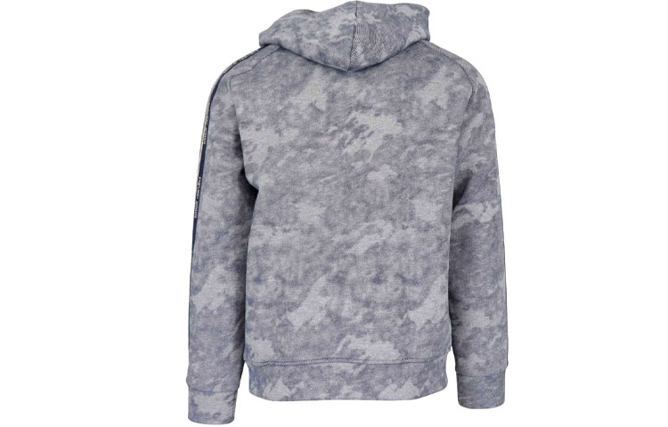 Lookbook Emporio Armani Hoodie Lengan Panjang Biru Kesan Bleach 6H1MA5-1JDUZ-F942