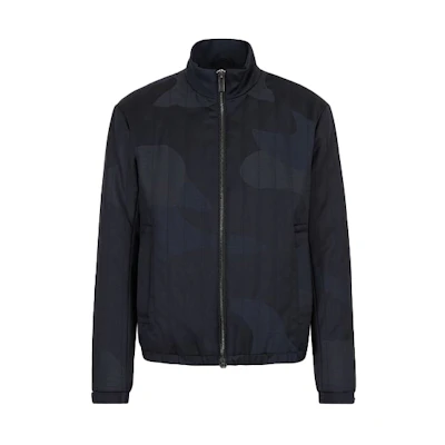 Emporio Armani Blue Camo Quilted Jacket 6K1B80-1NTSZ-F912