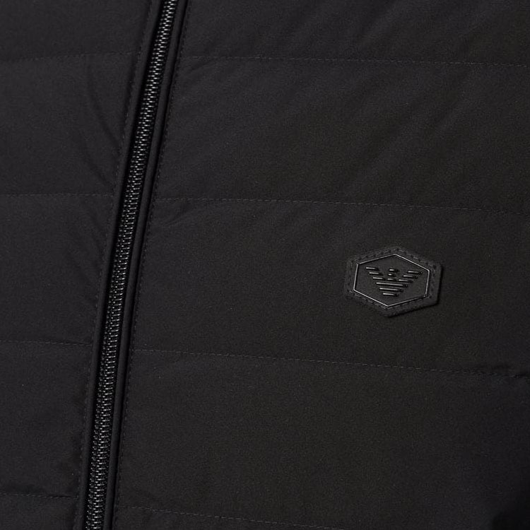 Cheap Emporio Armani Jaket Puff Biru Slim Fit dengan Kolar Berdiri. 8N1BQ2-1NLRZ-0920