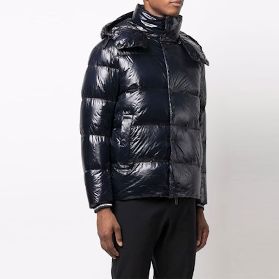 EMPORIO ARMANI 蓝色连帽拉链长袖羽绒外套 6K1B88-1NPDZ-0920 Purchase EMPORIO ARMANI 蓝色连帽拉链长袖羽绒外套 6K1B88-1NPDZ-0920