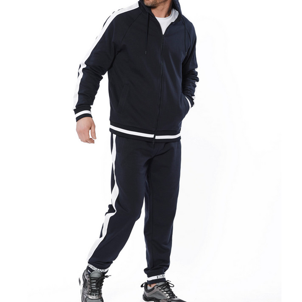 Emporio Armani Blue Hoodie Zip-Up Cardigan Jacket 3H1M91-1J07Z-0922