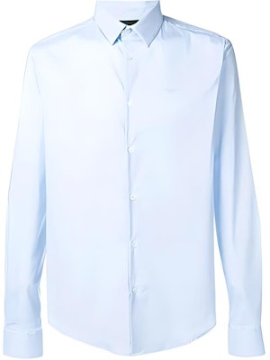 Camisa Casual de Manga Larga Emporio Armani Azul con Logo Bordado. 8N1C09-1N06Z-0784 Buy Camisa Casual de Manga Larga Emporio Armani Azul con Logo Bordado. 8N1C09-1N06Z-0784